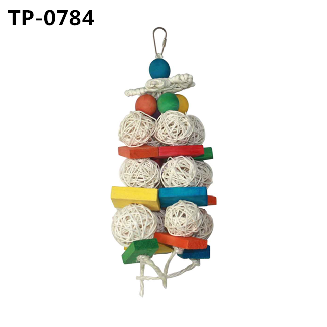 Rattan Ball Bird Toy for Pet Cage Hanging Accessories with China Manufacturer Price