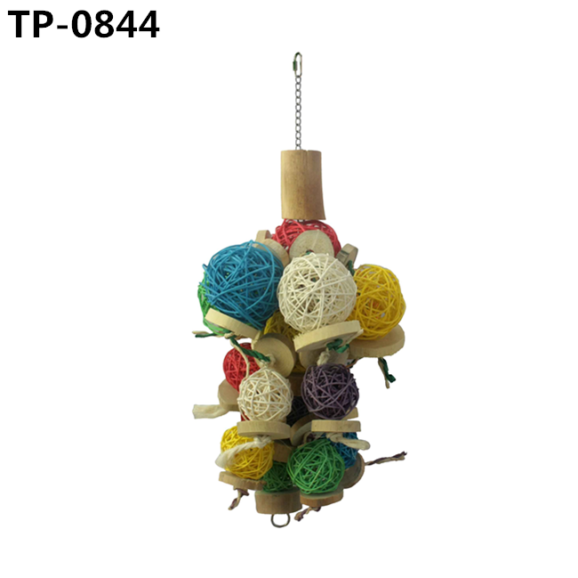 Rattan Ball Bird Toy for Pet Cage Hanging Accessories with China Manufacturer Price