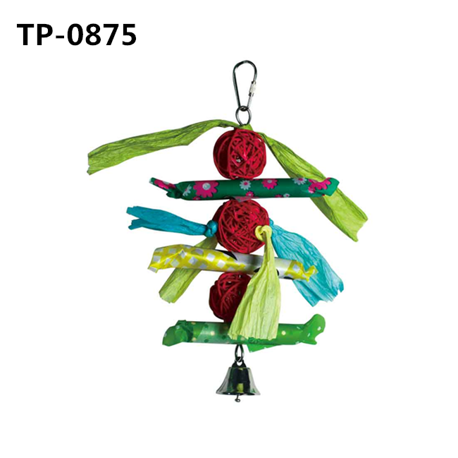 Rattan Ball Bird Toy for Pet Cage Hanging Accessories with China Manufacturer Price