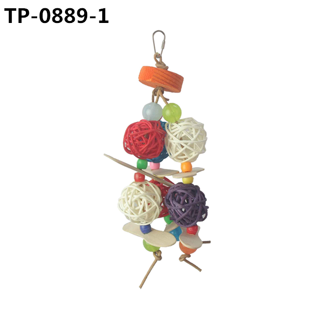 Rattan Ball Bird Toy for Pet Cage Hanging Accessories with China Manufacturer Price