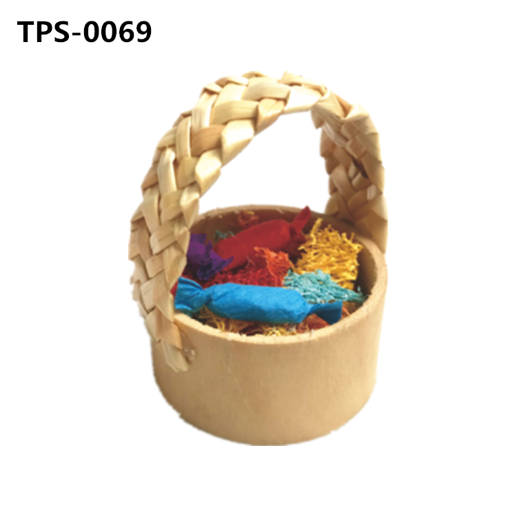 Small Animals Chewing and Foraging Basket Toy for Guinea Pigs Hamster Rabbit Rats Chinchilla Hamsters Groundhog Squirrels Cats Puppy TPS-0068