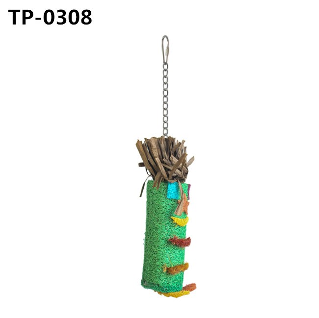 Small Bird Shredding Bites Lufah Hanging Toys for Pet Cages Accesorries Decoration Price