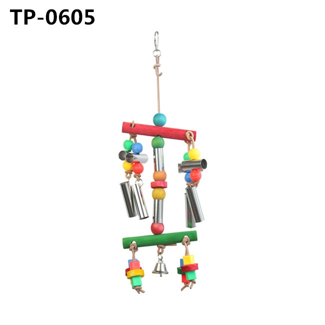 Stainless Steel Toy Bird Cage Hanging Bite Toy for Parrot Parakeet Budgie Cockatiel Conure 