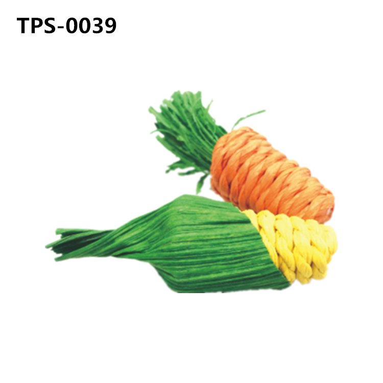 Pet Chew Toys Teething Carrot  Corn Straw Grass Small Gnawing Treats for Rabbit Bunny Hamster Rat Gerbil Dwarf Hamster Pet​ Accessories TPS-0039