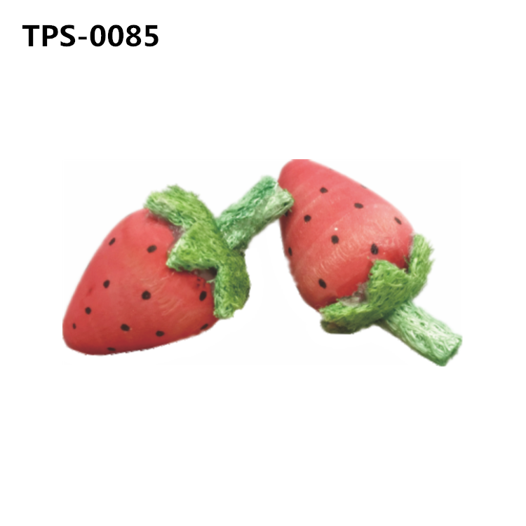 Strawberry-Shaped Wood Chinchilla Toys​ for Guinea Pigs Pet Rabbits Hamster Hedgehog Small Animals Wooden Teeth Grinding Gnawing Biting Accessories​TPS-0085/86/87