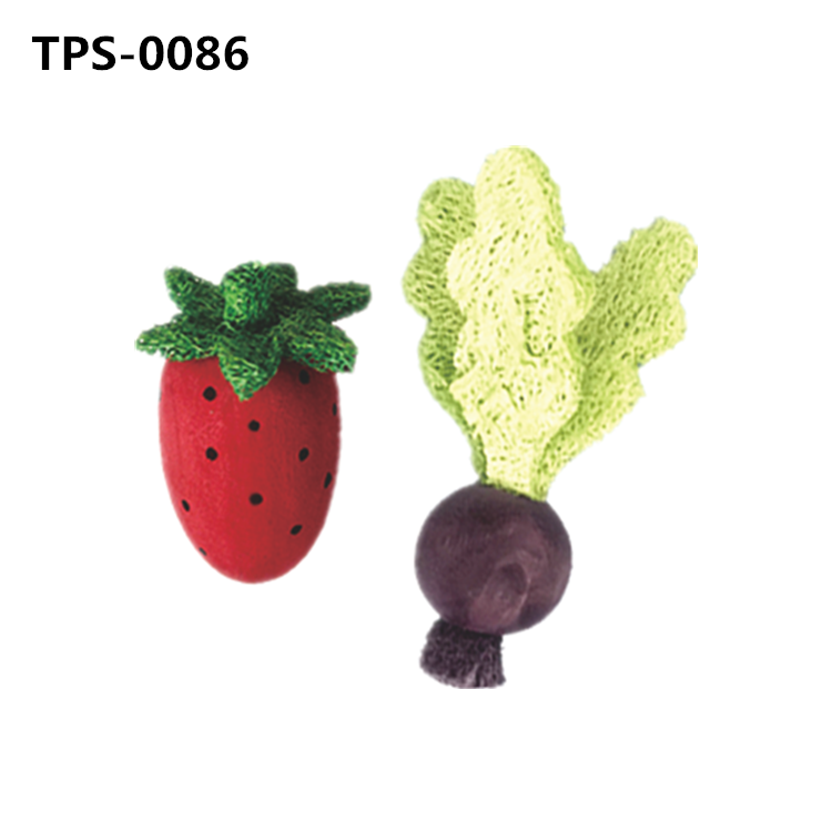 Strawberry-Shaped Wood Chinchilla Toys​ for Guinea Pigs Pet Rabbits Hamster Hedgehog Small Animals Wooden Teeth Grinding Gnawing Biting Accessories​TPS-0085/86/87