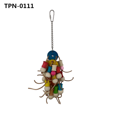 Parrot Chewing Toys Leather Nibbling String Rattan Wooden Bird Toy Manufacturer Parrot Chewing Toys Leather Nibbling String Rattan Wooden Bird Toy Manufacturer