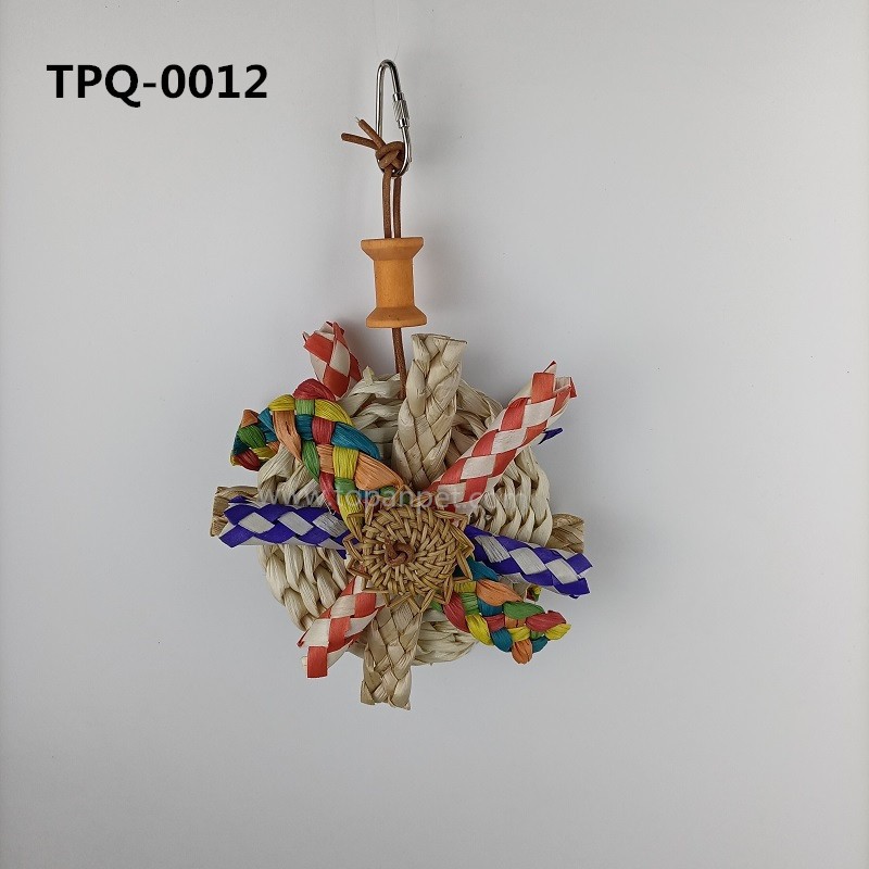 Woven Corn Husk Natural Safe Bird Toys TPQ-0012