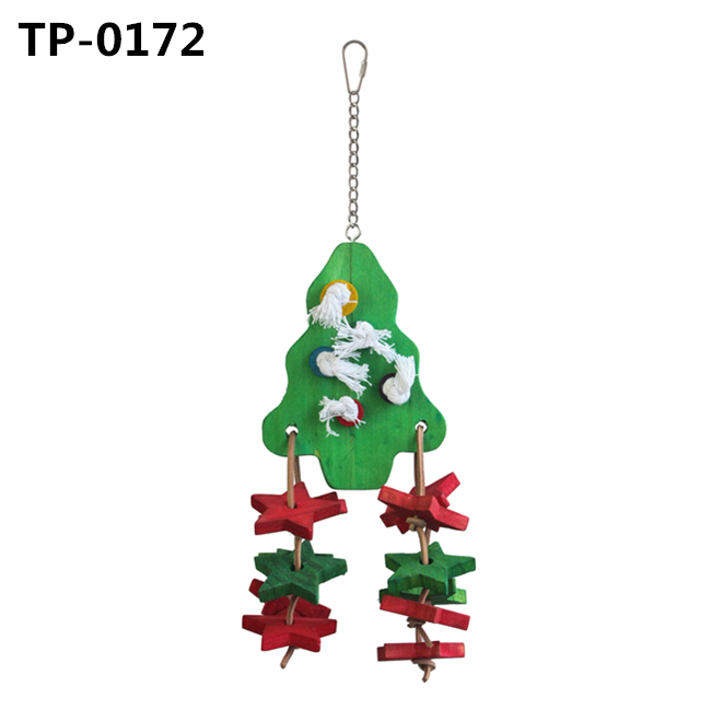 Xmas Tree Bird Toy for Macaws African Grey Cockatiels Parakeets Conures, Parrot Chewing Toys ​TP-0172